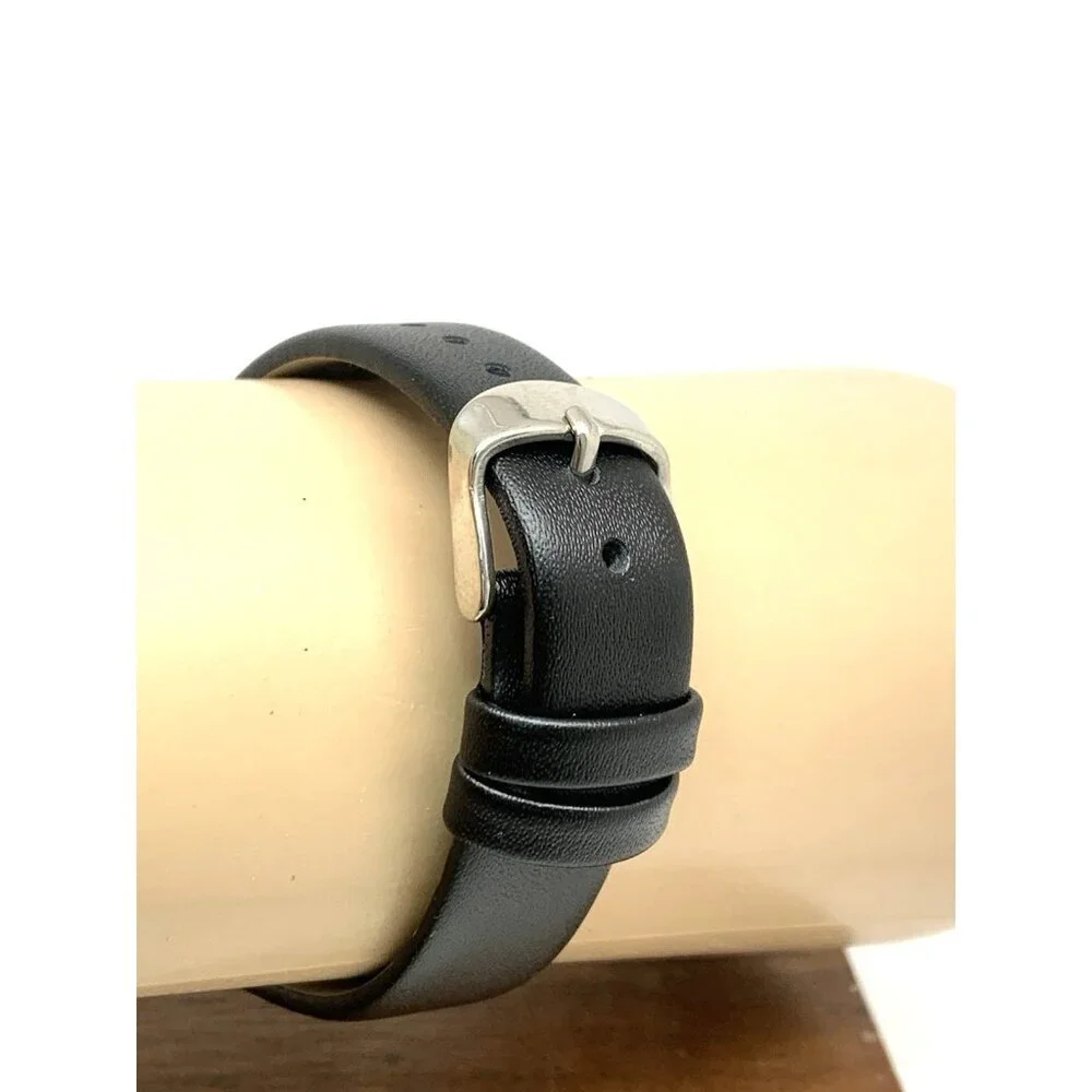 Calvin Klein Women's Watch 25100034 Feel Quartz Black Leather Strap 30mm